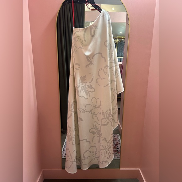 Halston Heritage White and Gray Dress - Picture 3 of 6